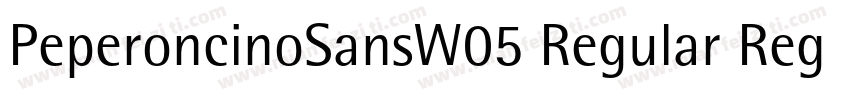 PeperoncinoSansW05 Regular Regular字体转换